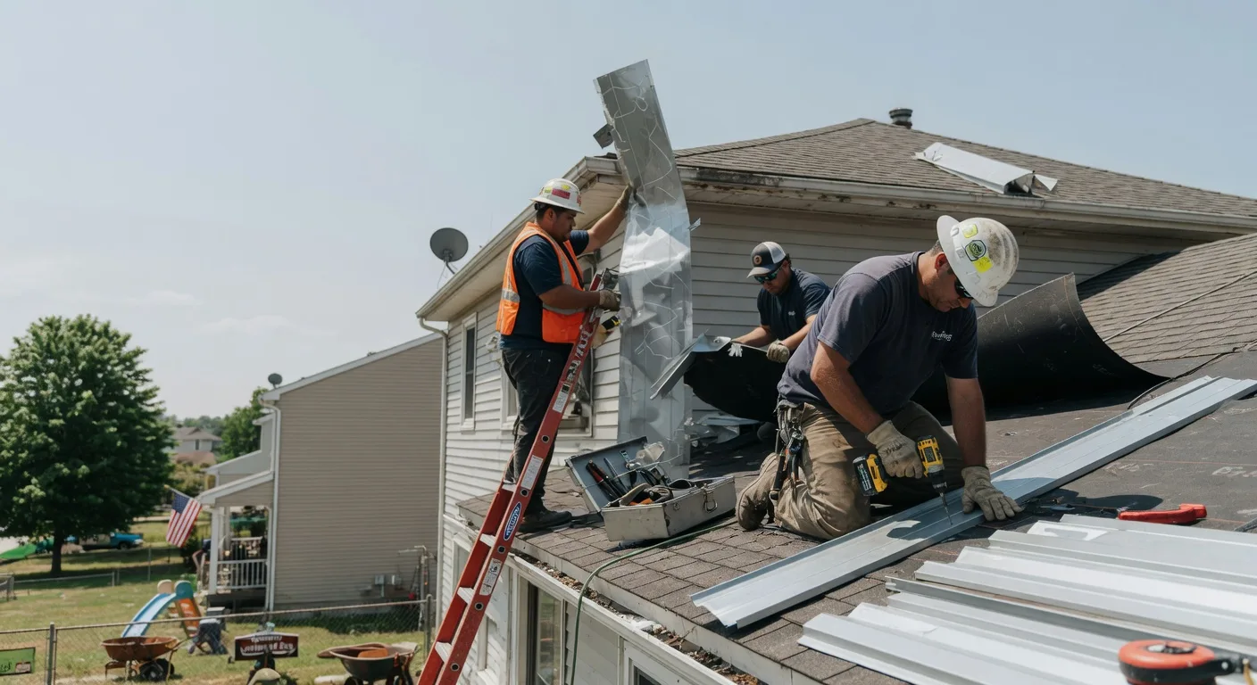 Storm Damage Metal Roof Repair in Santa Elena, TX